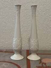 Set Of 2 VTG Woodland Collection by LENOX Flower Vases. Made In USA