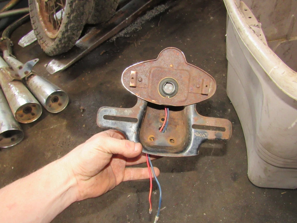 1971 kawasaki a7 avenger 350 brake tail light lamp bracket - Image 1 of 1