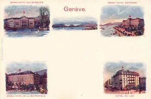 Suisse - GENÈVE - Grand Hôtel des Bergues - Grand Hôtel National - Grand Hôtel d - Picture 1 of 2