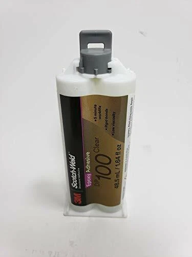 Paquete de 12 epoxi transparente 3M Scotch-Weld DP100 48,5 ml (1,64 oz), nuevo diseño de cartucho Foto 1 de 1