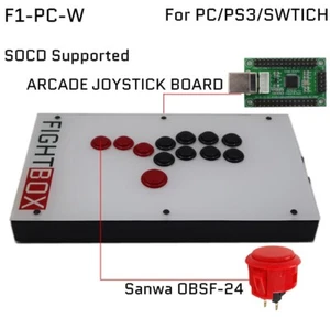 Fightbox F1 All Button Leverless Arcade Game Controller For PC/PS/Xbox/Switch - Picture 1 of 42