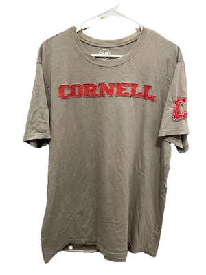 Футболка Cornell University от бренда '47. Поднятые нашитые буквы. Размер XL. Б/у в отличном состоянии  - Изображение 1 из 4