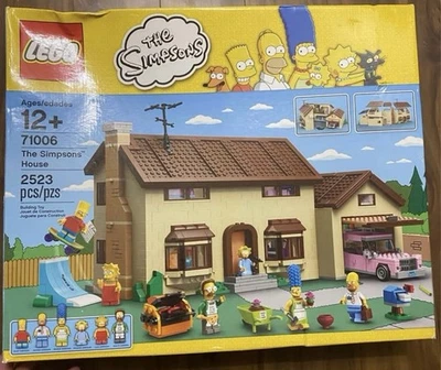 LEGO SIMPSONS 71006 The Simpsons House 100% Complete With Box And Instructions - Image 1 of 4