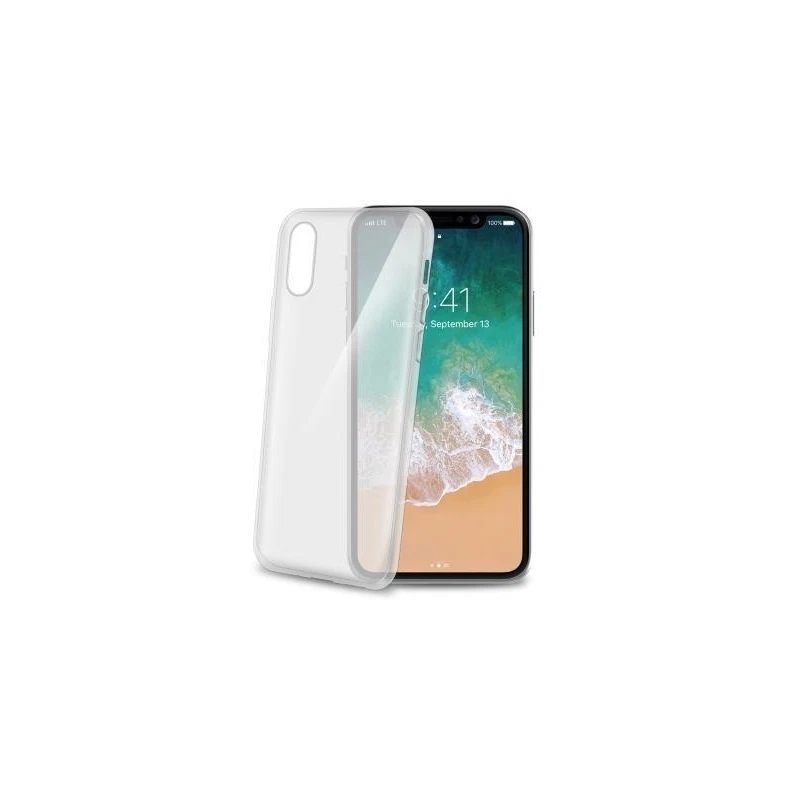 CELLY GELSKIN COVER PER IPHONE X COLORE TRASPARENTE - Immagine 1 di 1