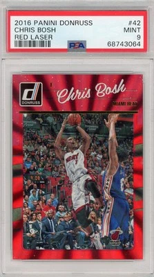 Panini Donruss Red Laser 2016 Chris Bosh #42/99 PSA 9 Foto 1 de 2