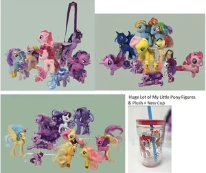 25+ My Little Pony Shiver Sparkle Brushable Figures & Plush Lot +New MLP Cup - Picture 1 of 24