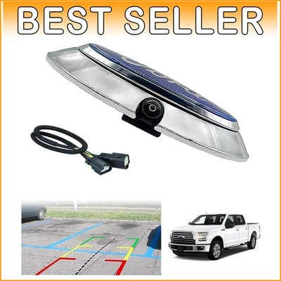 High-Resolution F0rd F150 Backup Camera Kit with Genuine Emblem - Easy Install - Image 1 of 4