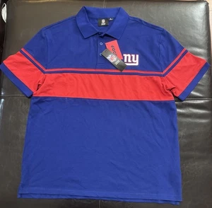 Polo colorblock nuova con etichette FOCO NFL NEW YORK GIANTS taglia:XL manica corta uomo - Foto 1 di 11