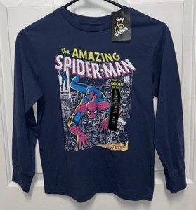 Marvel The Amazing Spiderman Long Sleeve T-Shirt Youth M8 NWT - Picture 1 of 3