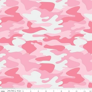 Nobody Fights Alone "Pink Camouflage"-Riley Blake-BTY - Picture 1 of 1