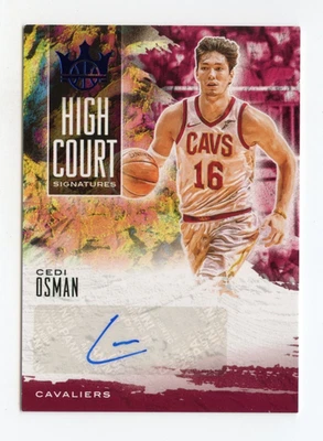 2019-20 Panini Court Kings #HC-COS Cedi Osman High Court Signatures #/25 Auto - Image 1 of 2