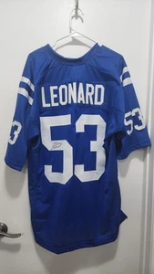 DARIUS LEONARD Signed Custom Indianapolis Colts Jersey Blue COA - Picture 1 of 4