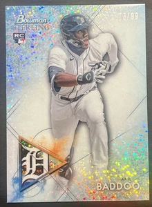 2021 Bowman Sterling Rookies Speckle Refractor /99 Akil Baddoo #BSR-93 Rookie RC - Picture 1 of 3