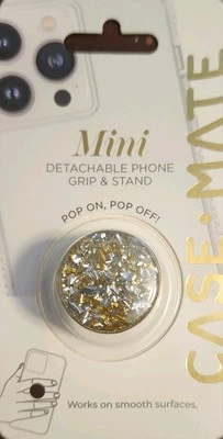 Empuñadura para teléfono Case-Mate Minis empuñadura desmontable y soporte iridiscente dorado pop  Foto 1 de 2