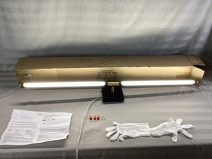 Ivy Bronx Fiza LED Vanity Light Black Gold Vertical Horizontal 8043-WL-40BG-US - Picture 1 of 24