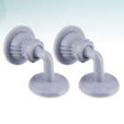  2 Pcs The Grey Punch Free Door Stopper Sucking Pad Silicone