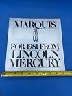 1981 Marquis Lincoln Mercury Car Dealership Sales Brochure Catalog