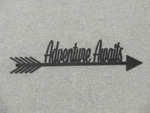 Adventure Awaits Arrow Wood Wall Sign Home Decor - Picture 1 of 3