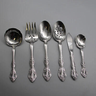 Oneida MICHELANGELO Stainless Flatware - 6pc Serving Set N/O - Image 1 of 4