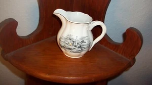 Rare Antique Copeland Spode Taking The Leap - Leaping The Brook Creamer - Picture 1 of 6