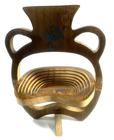 Eqinnoccio Collapsible Lacquered Wood Bowl Shaped Like A Jug Mexico MCM Style Cover