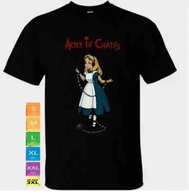 Alice цепочки группы размер черный футболка мужчин женщин унисекс S-5xl рукав концертный тур - Изображение 1 из 4