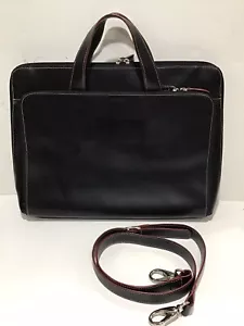 Lodis Audrey Brera leather briefcase w/ shoulder strap EUC - Picture 1 of 6