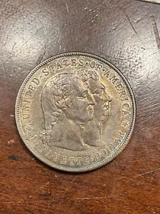 1900 LAFAYETTE COMMEMORATIVE SILVER DOLLAR BEAUTIFUL CHOICE AU GREAT COLOR - Picture 1 of 2