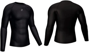 Men’s Long Sleeve Compression Base Layer – Thermal Athletic Gym Shirt - Picture 1 of 5