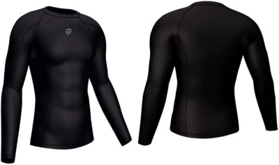 Men’s Long Sleeve Compression Base Layer – Thermal Athletic Gym Shirt - Image 1 of 4