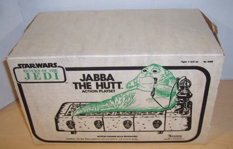 Jabba The Hutt Action Playset Star Wars ROTJ Kenner Vintage 1983 RARE WHITE BOX! Cover
