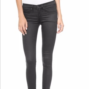 Rag and Bone Women's Black Skinny Stretch Denim Coated Leggings Size 30 - Picture 1 of 12