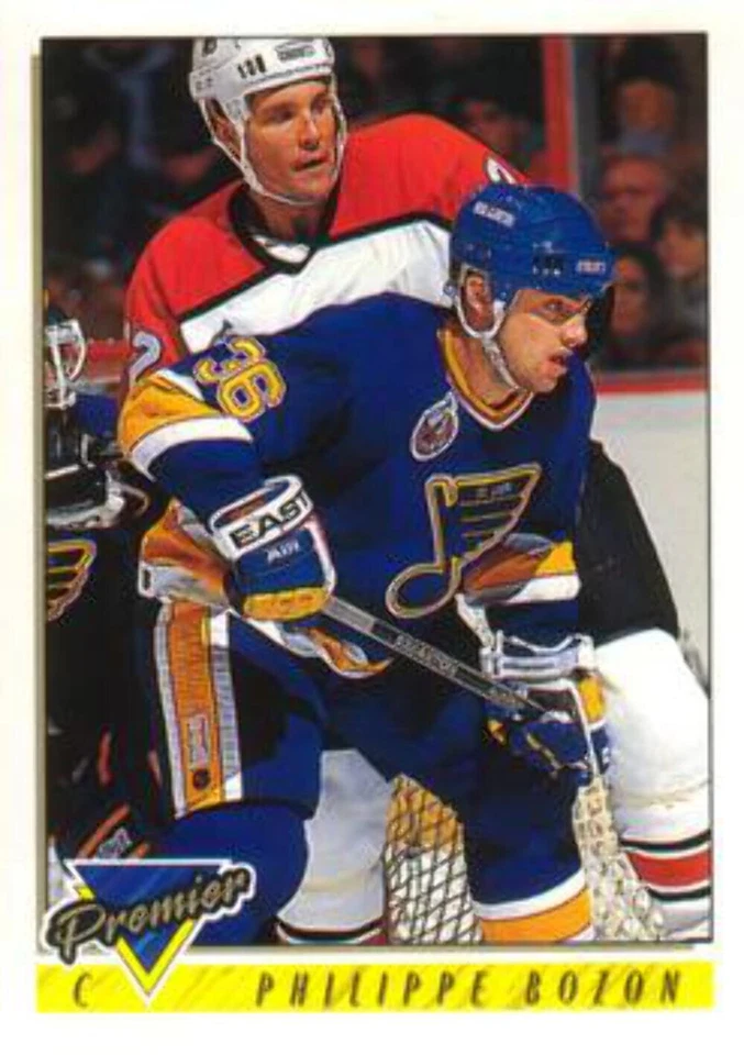 #68 Philippe Bozon - St. Louis Blues - 1993-94 O-Pee-Chee Premier Hockey - Image 1 of 1