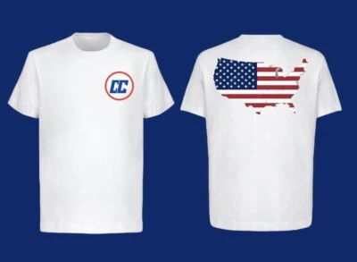 Camiseta Patriótica Bandera Americana EE. UU. Blanca Con Rojo Blanco Y Azul Multi Talla Foto 1 de 3