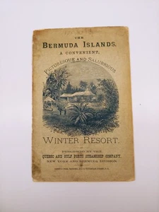 Antikes 1875 Quebec & Gulf Ports Dampfschiff Co. Winterresort auf den Bermuda-Inseln - Bild 1 von 19