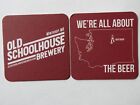 Cool Beer Coaster ~ OLD SCHOOLHOUSE Brewery ~ Winthrop, WASHINGTON State Map