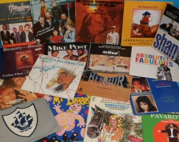FILM & TV Vinyl Records Soundtracks Themes Scores Music 7" Hot Hit Singles Songs - Image 1 of 4