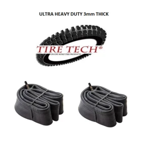 Tire Tech Heavy Duty 80/100-21 & 110/100-18 Off-Road Inner Tube Set Front Rear - Picture 1 of 1