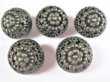 Antique Traditional Costume Buttons Silver 800
