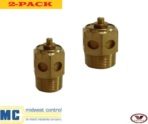 2-PACK!! FACTORY NEW! Midwest Control SC-100 Brass Speed Control Muffler 1" NPT - Picture 1 of 4