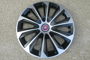 4 Alu-Design Radkappen 14 Zoll STRONG schwarz/silber für Fiat - Bild 1 von 3