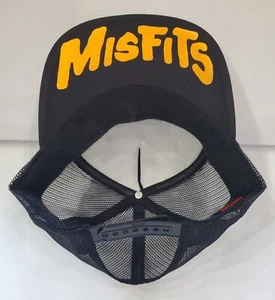 Metal Black Death Gothic Industrial Thrash Neon Green Skull Trucker Adjust - Picture 1 of 2