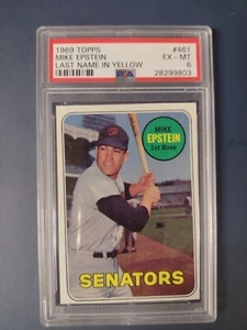 1969 Topps Mike Epstein Last Name In Yellow PSA  6 - Picture 1 of 4