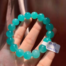 Natural Ice Green Amazonite Mozambique Gems Beads Bracelet 12mm AAAA