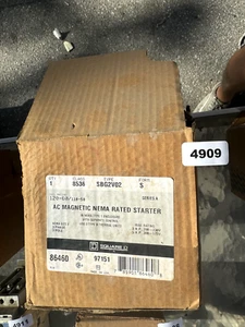 Square D 8536-SBG2V02, 3 Pole, 50/60Hz, 110/120VA, Magnetic Nema Rated Starter - Picture 1 of 2