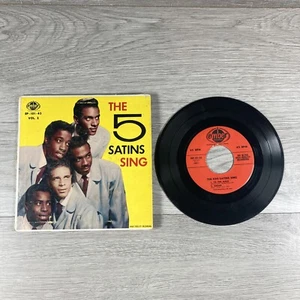 The Five Satins Sing Volume 2 EP-101-45 RPM 7” Vinyl Ember Doo-Wop Record - Picture 1 of 19