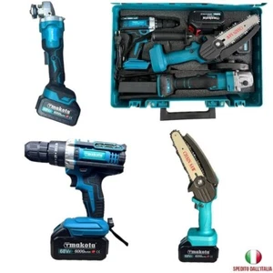VALIGIA 3 PEZZI TRAPANO AVVITATORE FLEX SMERIGLIATRICE ANGOLARE E SEGA ELETTRICA - Foto 1 di 3