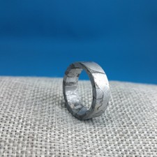 Meteorite seymchan ring pendant collectibles amulet iron-nickel inner-16.1mm