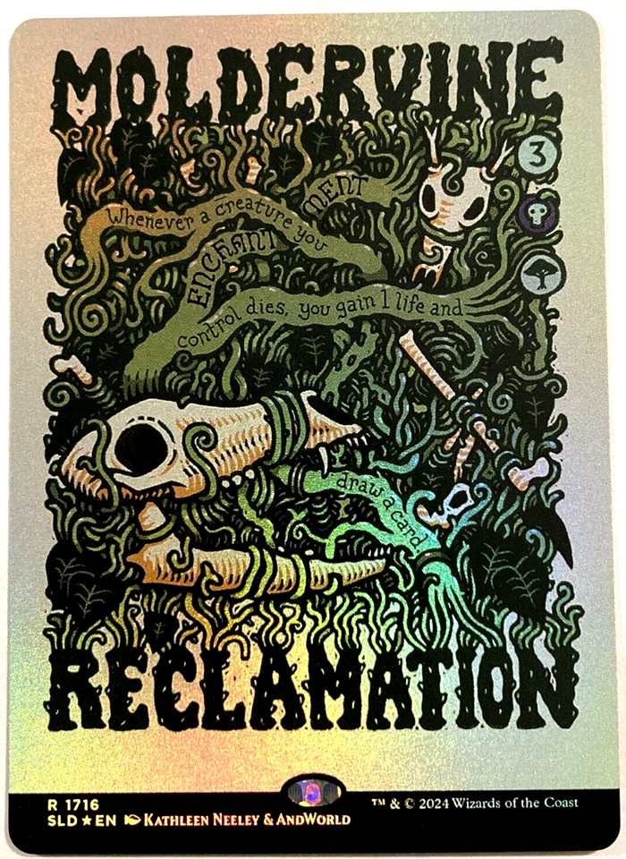 MTG Moldervine Reclamation RAINBOW FOIL Secret Lair Drop 1716 NM - Image 1 of 4