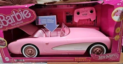 NEW Barbie the Movie Hot Wheels RC Corvette Remote Control Car BNIB - Image 1 of 4
